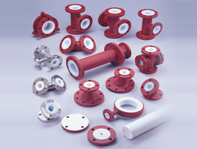 TEFPASS® Lined Pipe & Fittings (PTFE/M-PTFE)